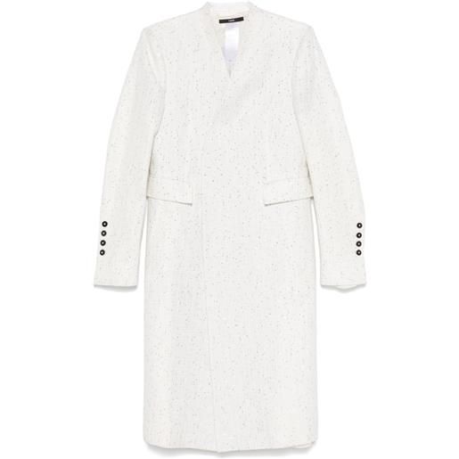 SAPIO cappotto con paillettes - bianco