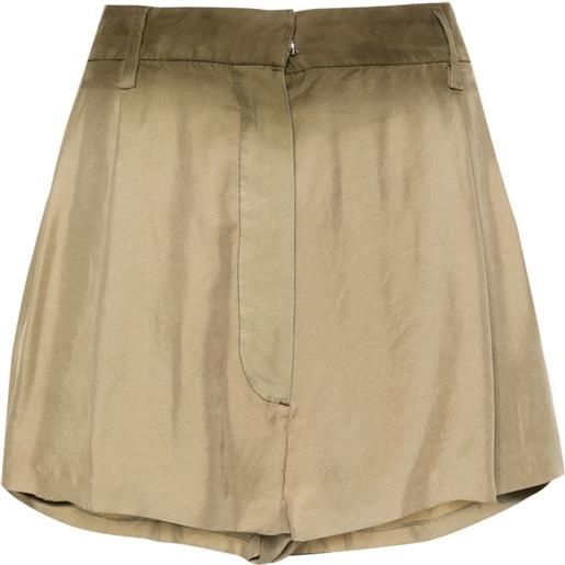 Prada shorts con pieghe - toni neutri