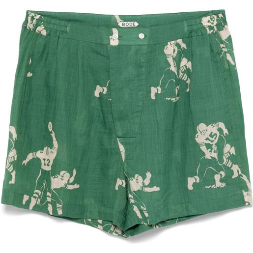 BODE boxer football silhouette - verde