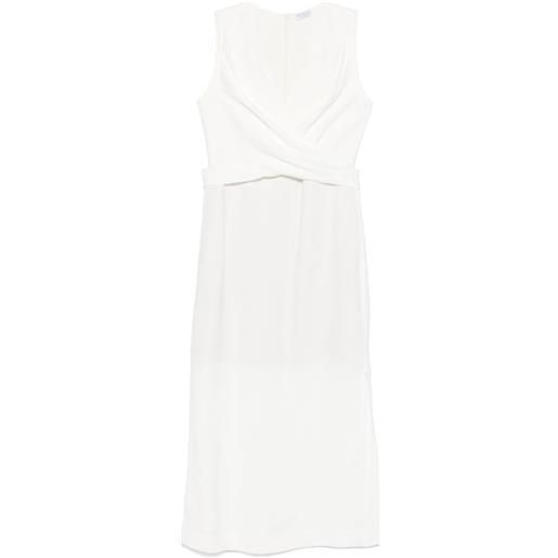 Brunello Cucinelli abito midi a portafoglio - bianco