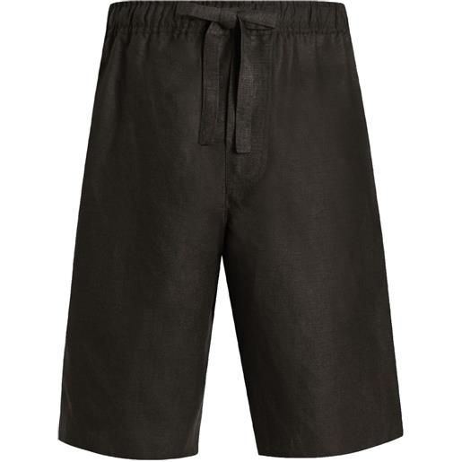 Dolce & Gabbana shorts con effetto fiammato - nero