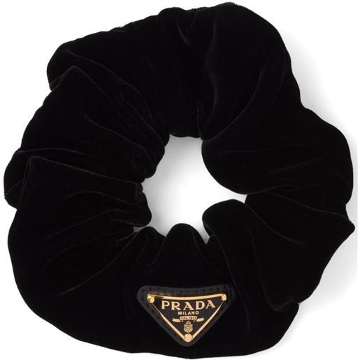 Prada elastico con logo - nero