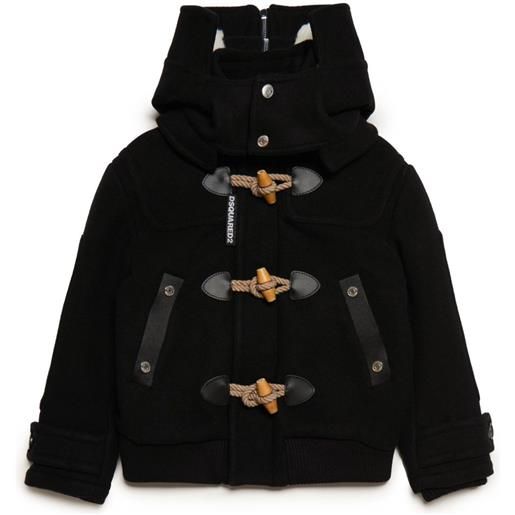 DSQUARED2 KIDS cappotto montgomery - nero
