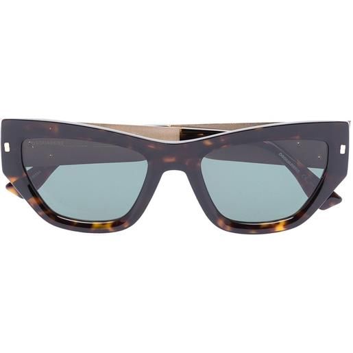DSQUARED2 EYEWEAR occhiali da sole d2 hype cat-eye - marrone