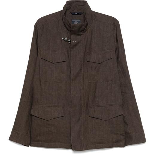 Fay giacca field - marrone