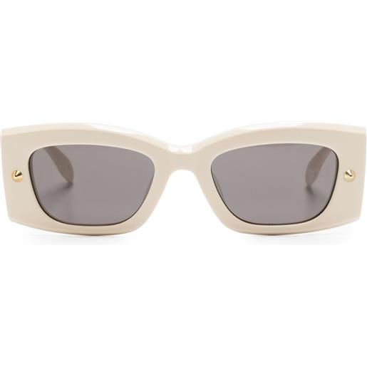 Alexander McQueen Eyewear occhiali squadrati - toni neutri