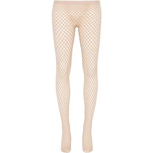 WARDROBE.NYC x rhv collant in rete - toni neutri