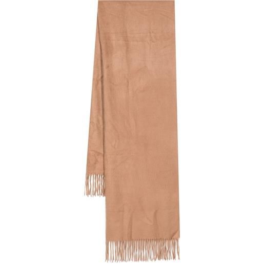 N.Peal scialle con frange - marrone