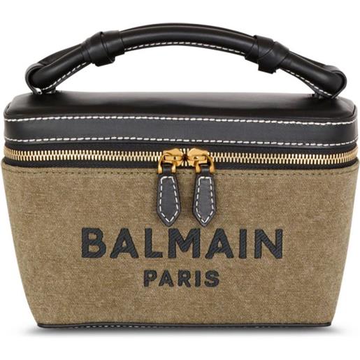 Balmain trousse make up b-army con inserti - verde