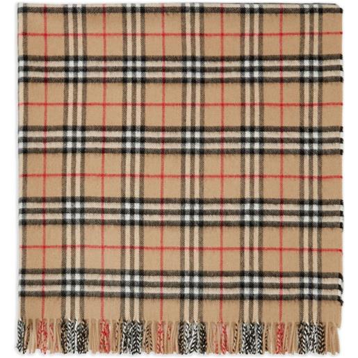 Burberry Kids coperta a quadri - marrone