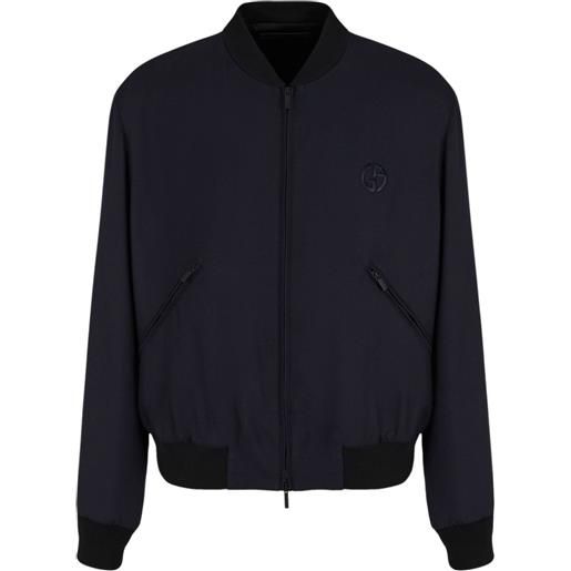 Giorgio Armani giacca con ricamo - blu