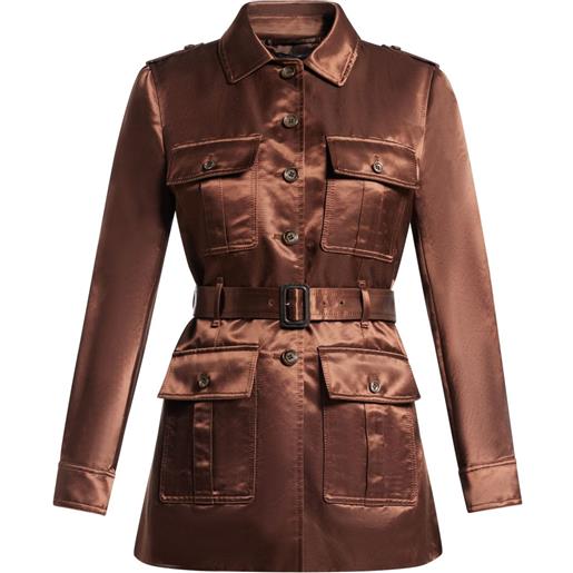 TOM FORD giacca con cintura - marrone