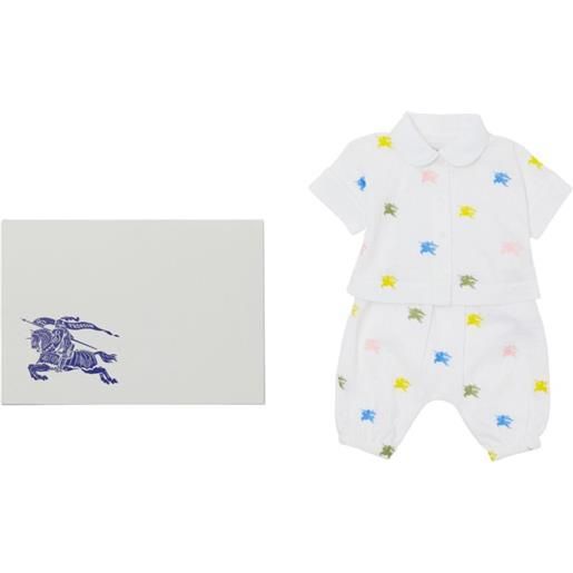 Burberry Kids pantaloni equestrian knight - bianco