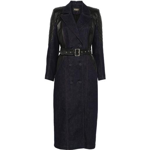 MITILIANE COUTURE trench con inserti - nero