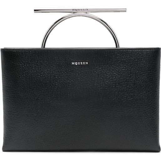 Alexander McQueen clutch cross-bar - nero