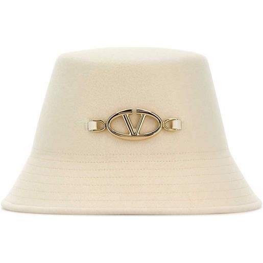 Valentino Garavani cappello bucket con applicazione vlogo - toni neutri