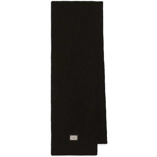 Dolce & Gabbana Kids sciarpa con logo dg - nero