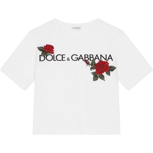 Dolce & Gabbana Kids t-shirt con stampa - bianco