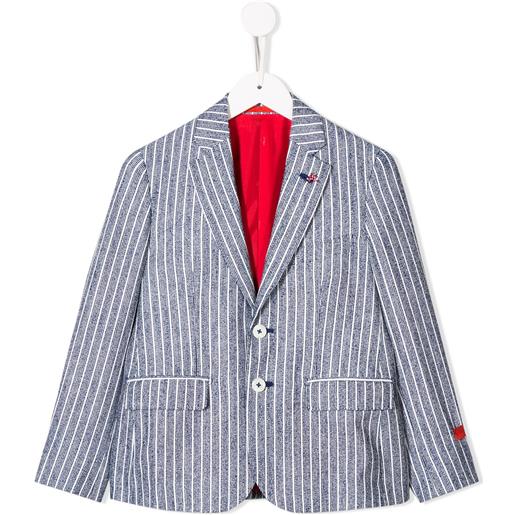 Isaia Kids blazer a righe - blu