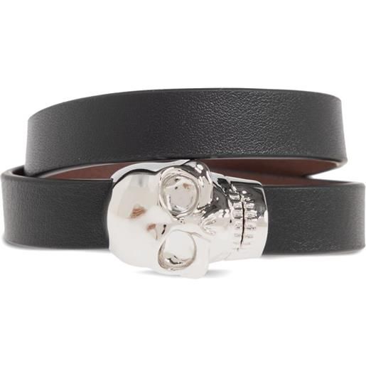 Alexander McQueen bracciale con applicazione - nero