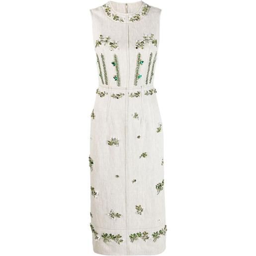 ERDEM abito ellery smanicato - toni neutri