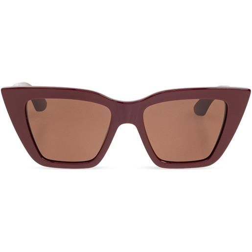 Alexander McQueen Eyewear occhiali da sole cat-eye - rosso