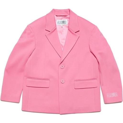 MM6 Maison Margiela Kids blazer monopetto - rosa