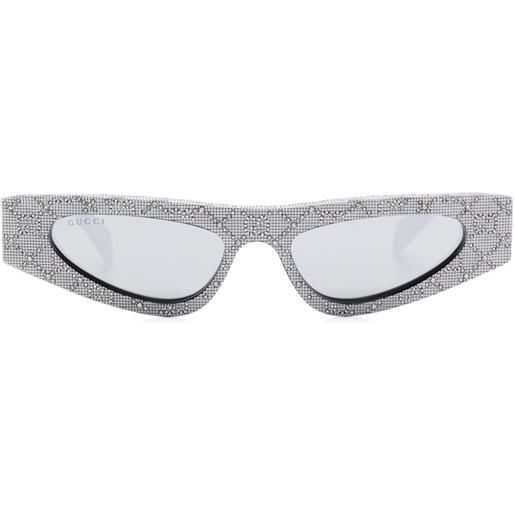 Gucci Eyewear occhiali da sole cat-eye - argento