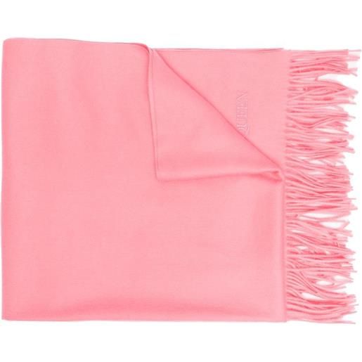 Alexander McQueen sciarpa con ricamo - rosa