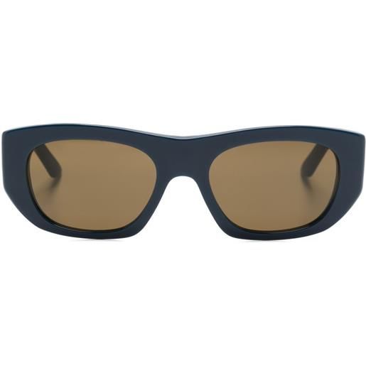 Alexander McQueen Eyewear occhiali da sole geometrici - blu
