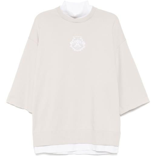 Givenchy felpa con logo ricamato - toni neutri