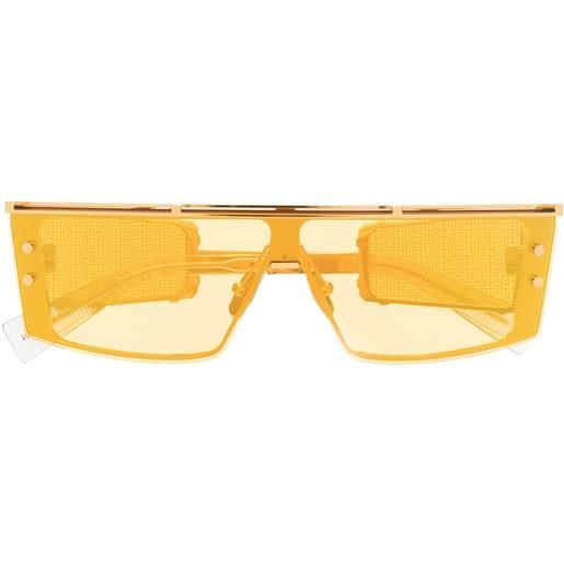 Balmain Eyewear occhiali da sole wonder boy iii rettangolari - giallo