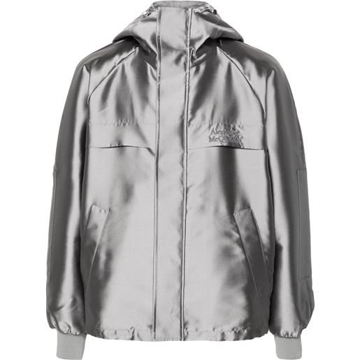 Alexander McQueen giacca con ricamo - grigio