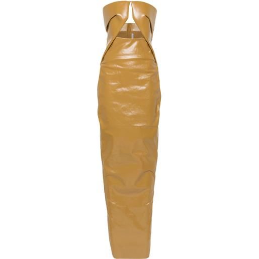 Rick Owens abito da sera prong - giallo