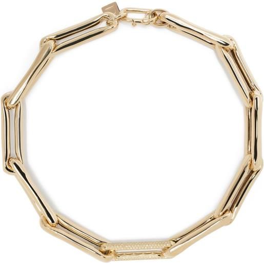 Lauren Rubinski collana in oro giallo 14kt con diamanti