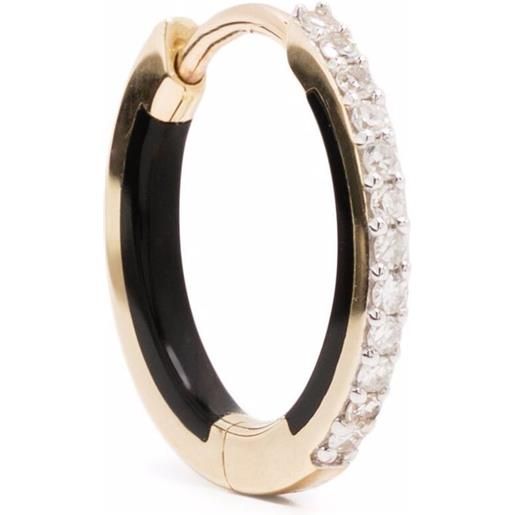 Maria Black orecchini a cerchio lost highway 10 con diamanti - oro