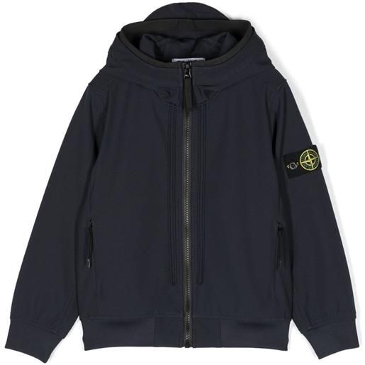 Stone Island Junior giacca con cappuccio - blu