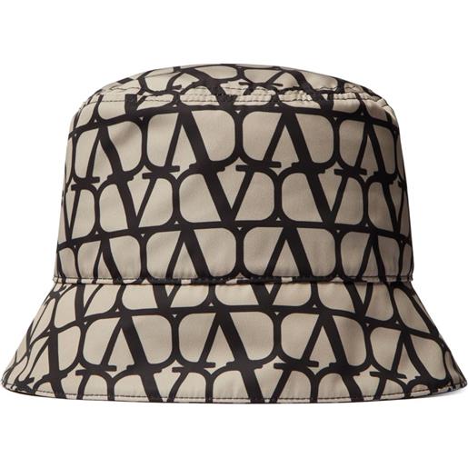 Valentino Garavani cappello bucket toile iconographe - toni neutri