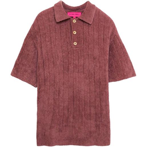 The Elder Statesman polo in ciniglia - rosso