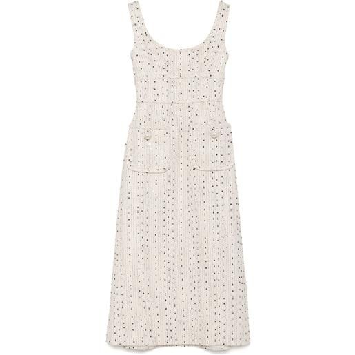 Elie Saab abito con zip - bianco