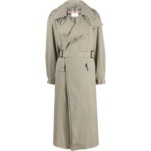 Maison Margiela trench destrutturato - verde