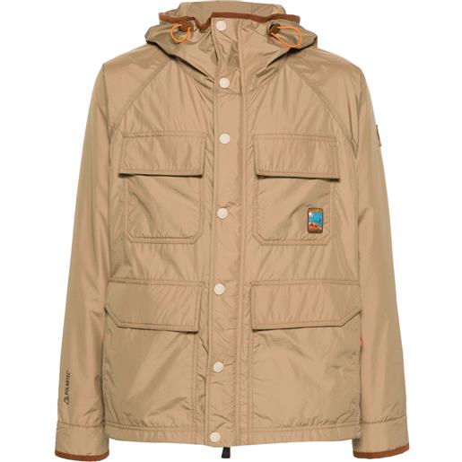 Moncler Grenoble piumino rutor con cappuccio - toni neutri