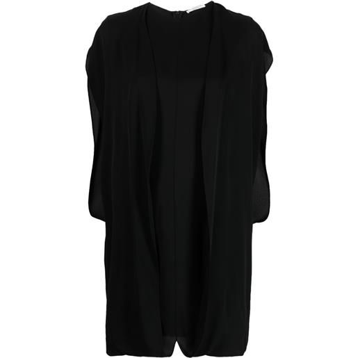 The Row abito corto drappeggiato - nero