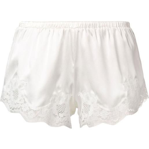 Dolce & Gabbana culotte con inserti in pizzo - bianco