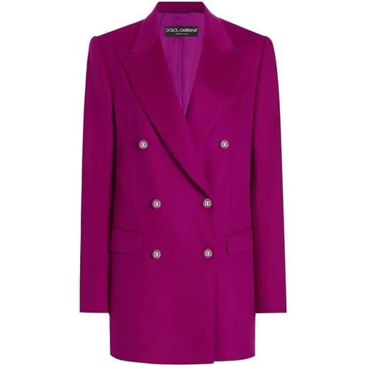 Dolce & Gabbana blazer in crêpe - rosa