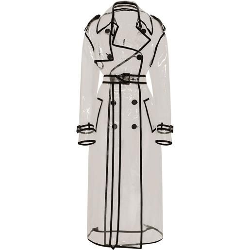 Dolce & Gabbana trench con bordo a contrasto kim dolce&gabbana - nero