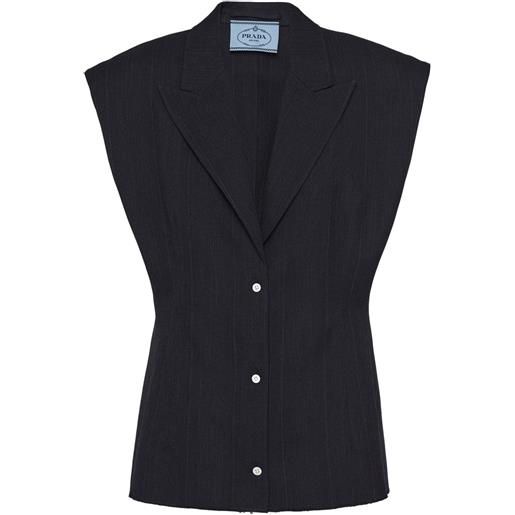 Prada canotta con cintura - blu