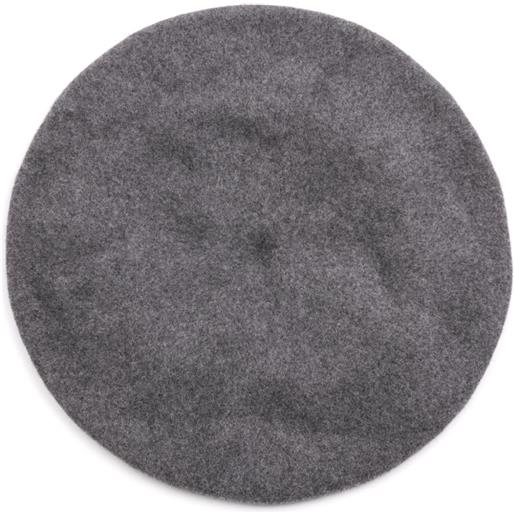 Maison Margiela basco con logo 4 cuciture - grigio