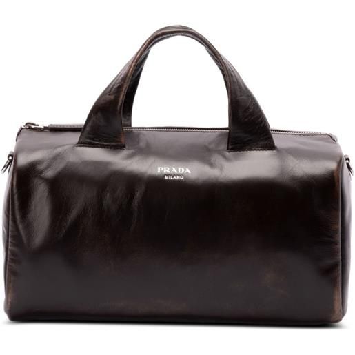 Prada borsone in pelle - marrone