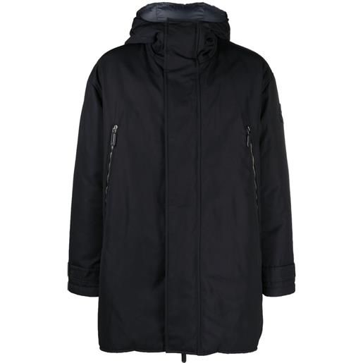 Giorgio Armani piumino con ricamo - blu